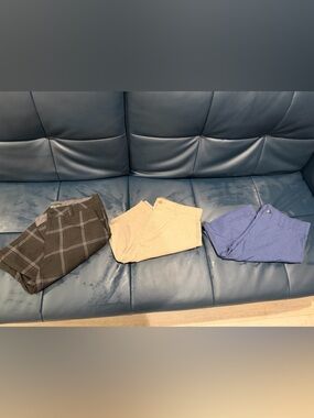 Callaway Ben Hogan Oniel Mens Shorts Trio - Black Plaid, Tan, Blue SZ 32